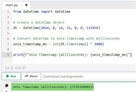 convert unix timestamp in milliseconds to datetime python