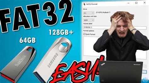 convert usb thumb drives to fat 32