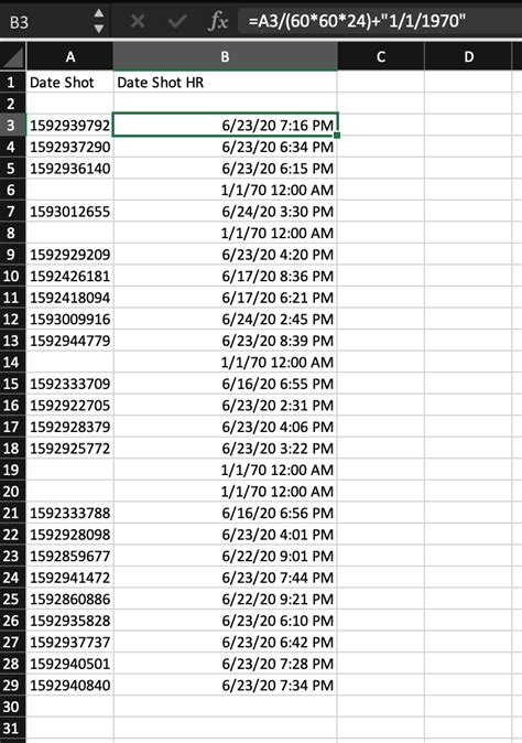 convert utc date and time in excel
