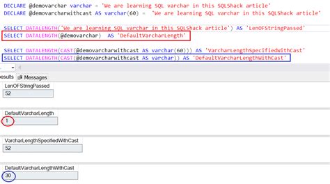 Convert Varchar Length Sql
