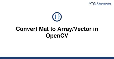 convert vector to opencv mat