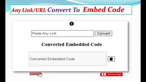 convert video to embed code
