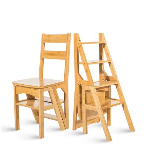 convertible library chair step ladder