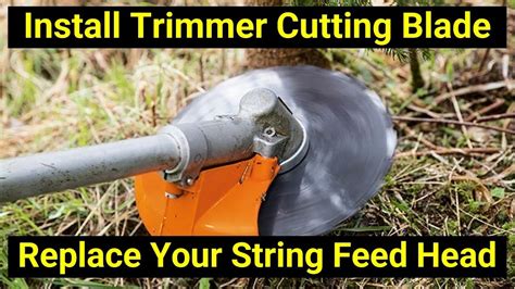 Converting String Trimmer To Blade