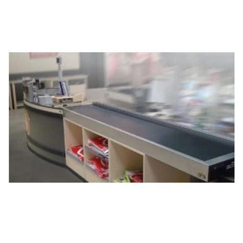 Checkout Counter with Conveyor Belt No Extra Platform Buy Checkout