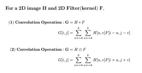 convolutional layer formula