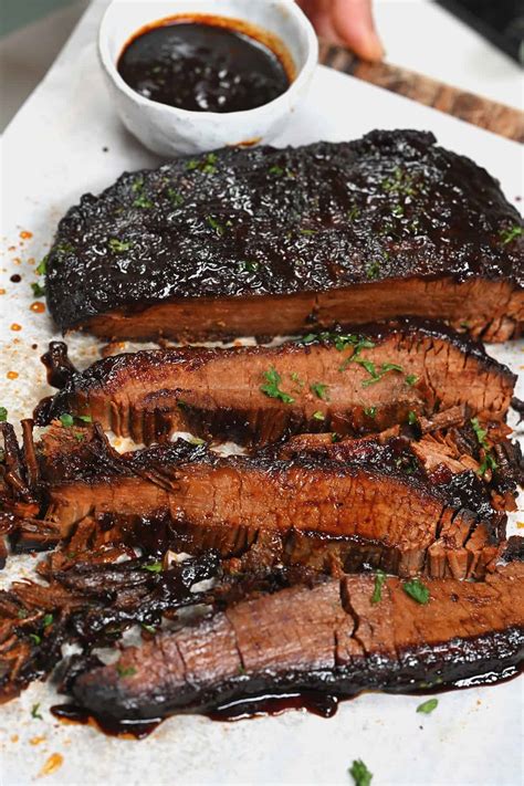 cook brisket slices