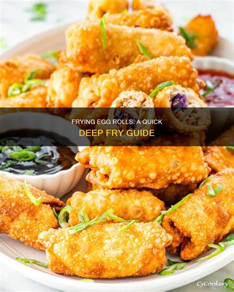 Cook Egg Rolls Deep Fryer