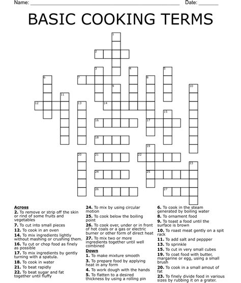 cook in ignited brandy crossword