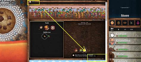 cookie clicker garden minigame