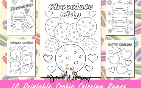 Cookie Designing Coloring Page