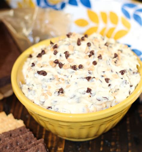 Cookie Dough Dip With Toffee