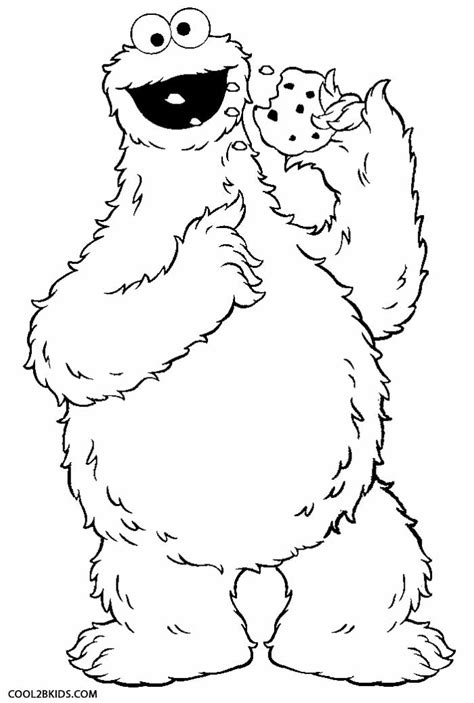 cookie monster coloring sheet