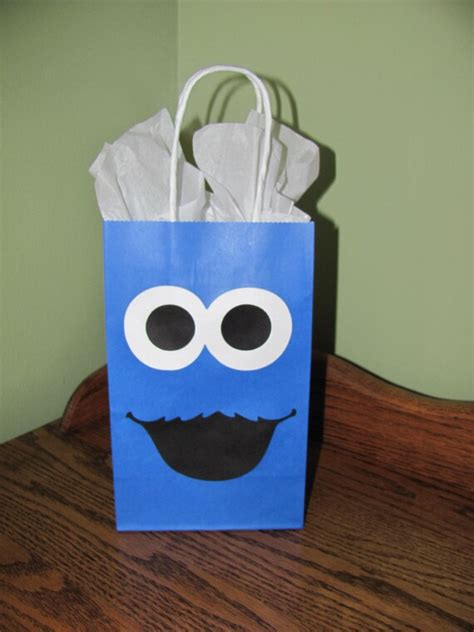 cookie monster gift bag