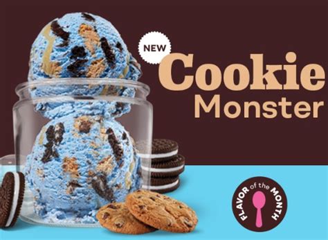 cookie monster ice cream baskin robbins