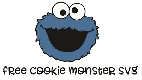 cookie monster svg free files for cricut
