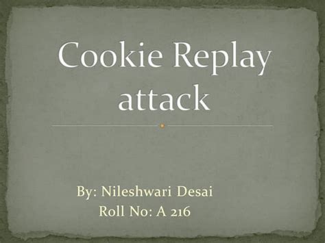cookie replay attack