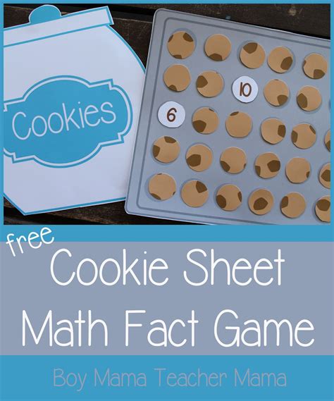 Cookie Sheet Math Activities Printable Math Cookie Sheet Activities