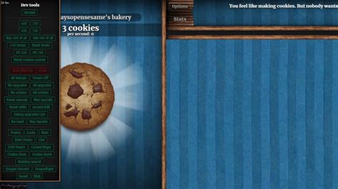 playing with cookie clicker dev tools YouTube