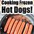 cooking frozen hot dogs in microwave