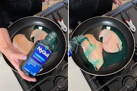 cooking chicken in nyquil tiktok