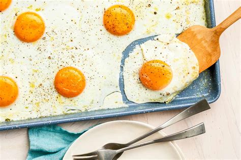 Cooking Eggs On Baking Sheet