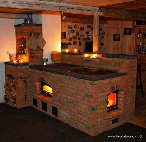 cooking in a brick oven