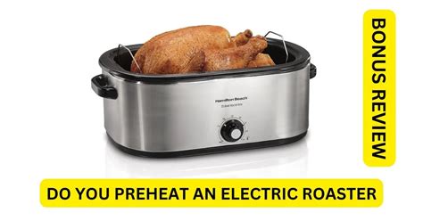 cooks roaster oven is preheated