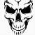 cool skull stencil
