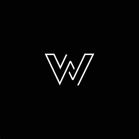 Letter w logo concept icon Royalty Free Vector Image