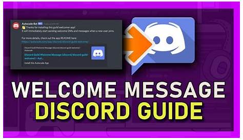 How To Setup Custom Welcome Messages On Discord Servers - YouTube