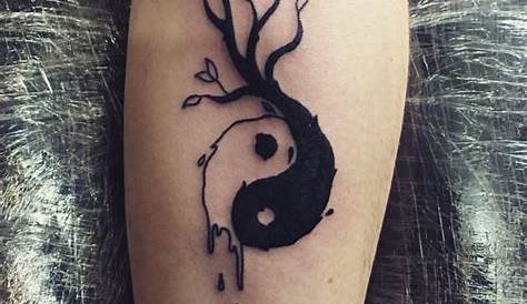 Black And White Yin Yang Tattoo
