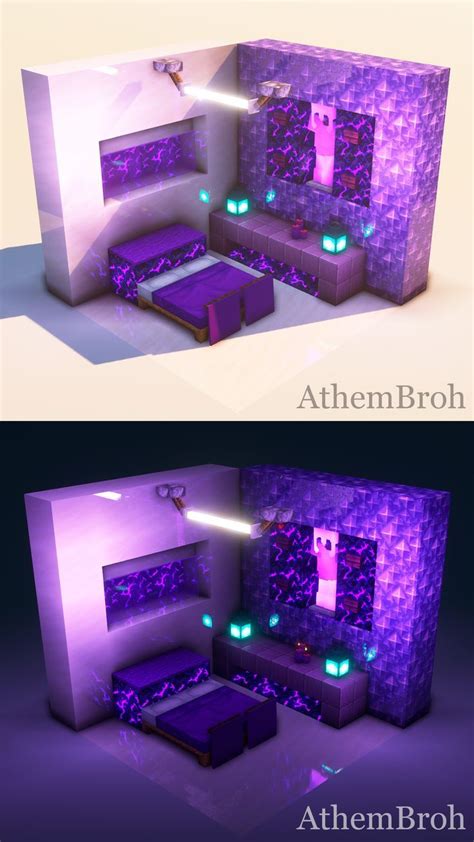 Cool Bedroom Ideas in MineCraft