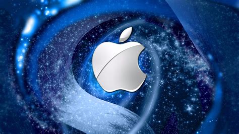 Cool Blue Apple Wallpaper