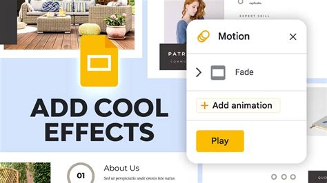 cool effects on google slides