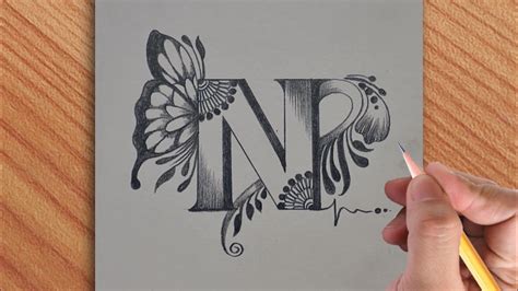 Cool Letter N Drawing