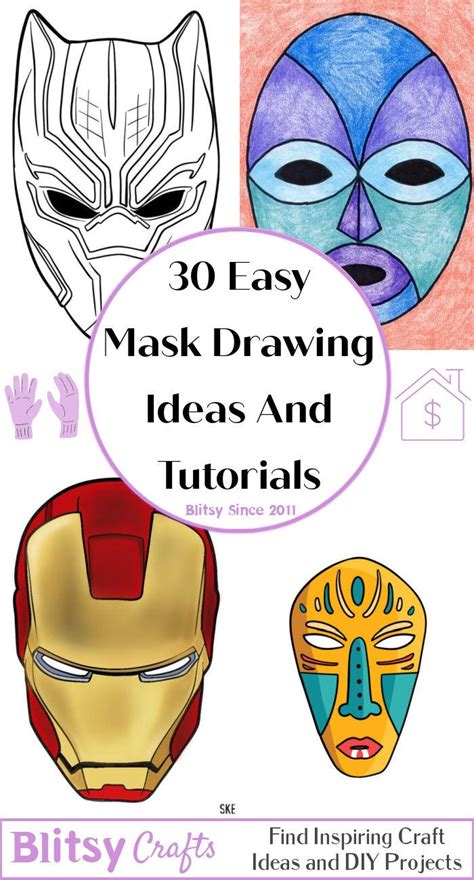 Cool Masks Drawing