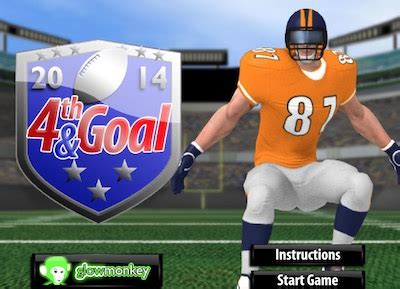 cool math football games 4th and goal