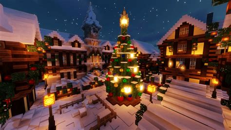 cool minecraft christmas builds