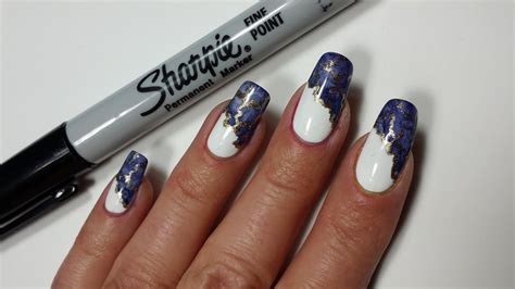 cool nail designs with sharpies