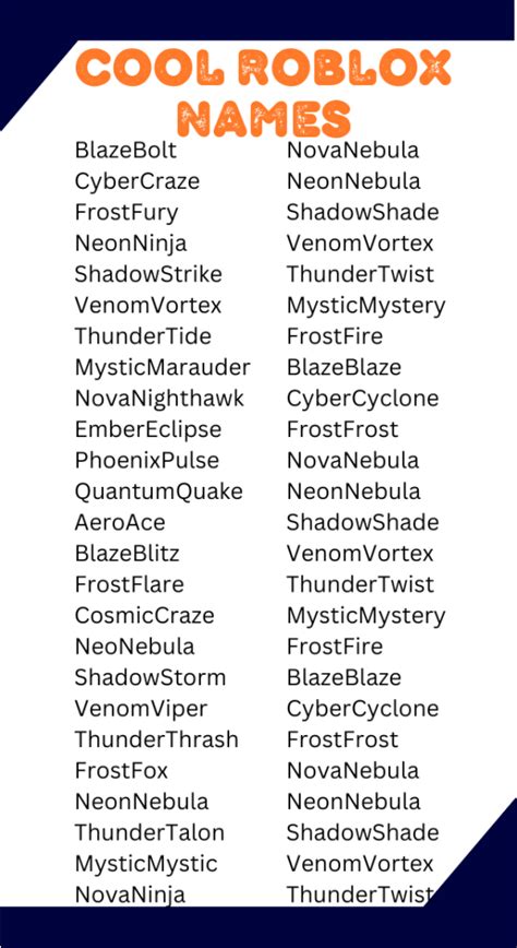 cool names in roblox 2024