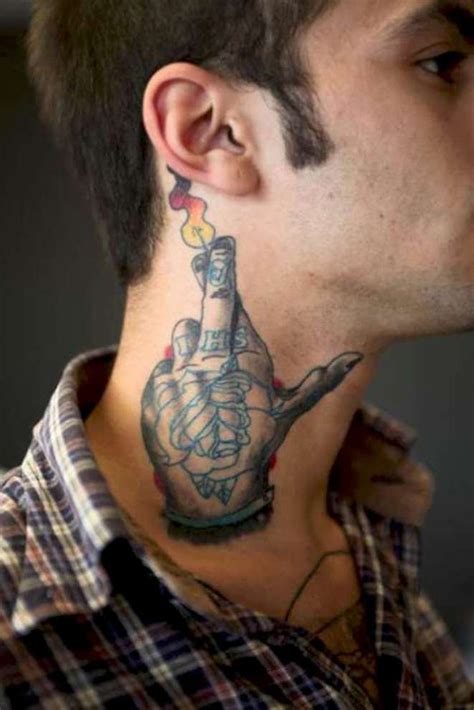 cool neck tattoos for guys