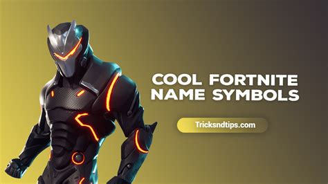 cool symbols for names fortnite