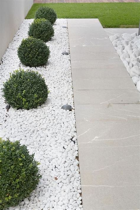 29 Cool White Gravel Decorative Ideas Paesaggio rocce, Giardinaggio