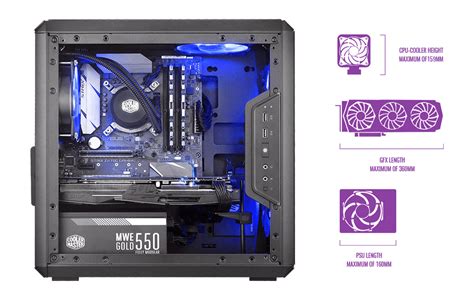 cooler master q300l fan setup