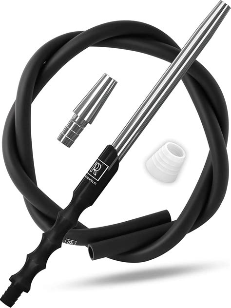 Aladin Shisha Schlauch aus Textil/Kunststoff 140cm ORANGE inkl