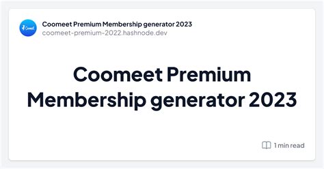 coomeet premium hack 2023