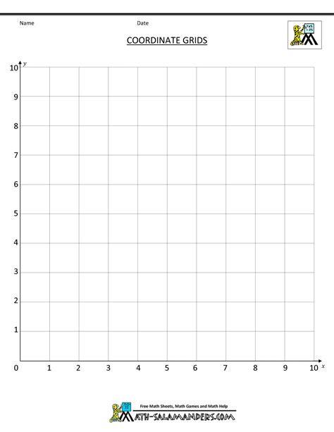 Coordinate Grids Free Printable