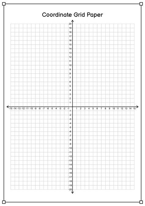 Coordinate Plane Printable 10