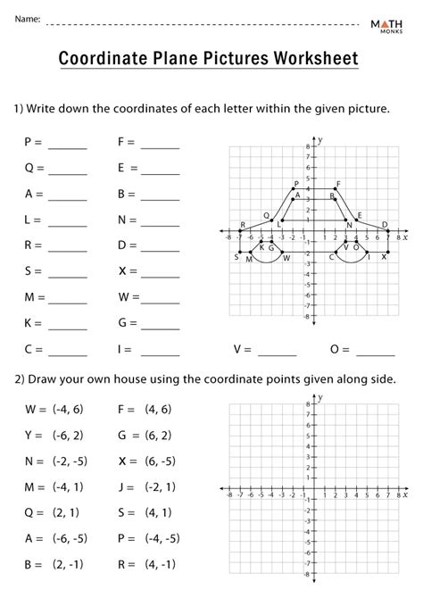 Coordinate System Worksheets 7Th Math